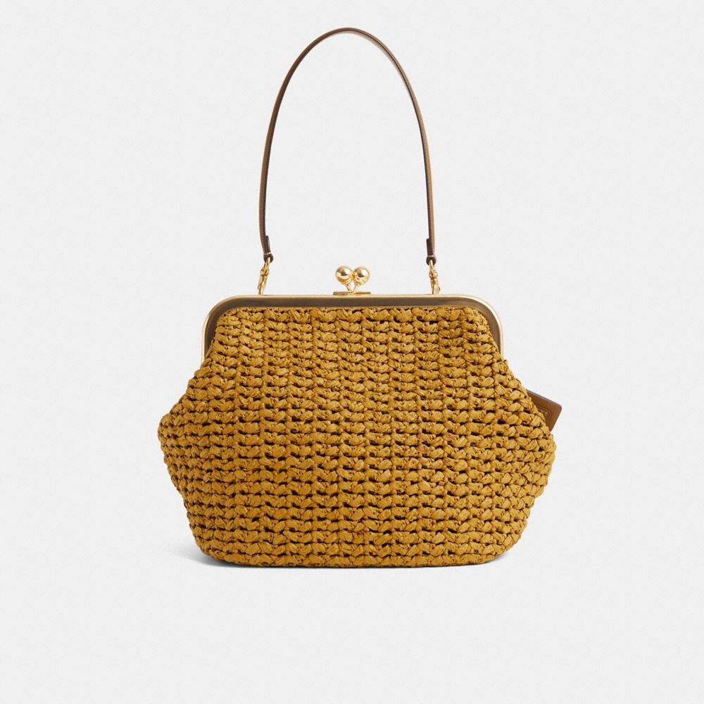 COACH®,Restored Kisslock Frame Bag 27,,Front View