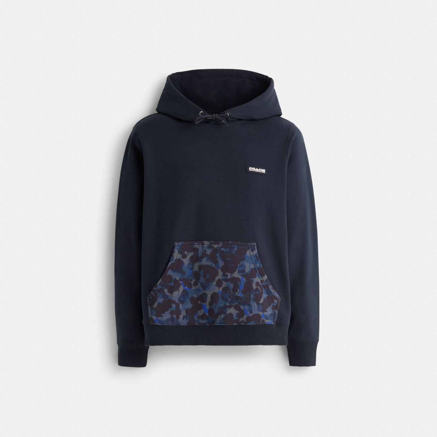 Мужское худи Coach Restored Camo Printed, цвет: Синий — фото 1