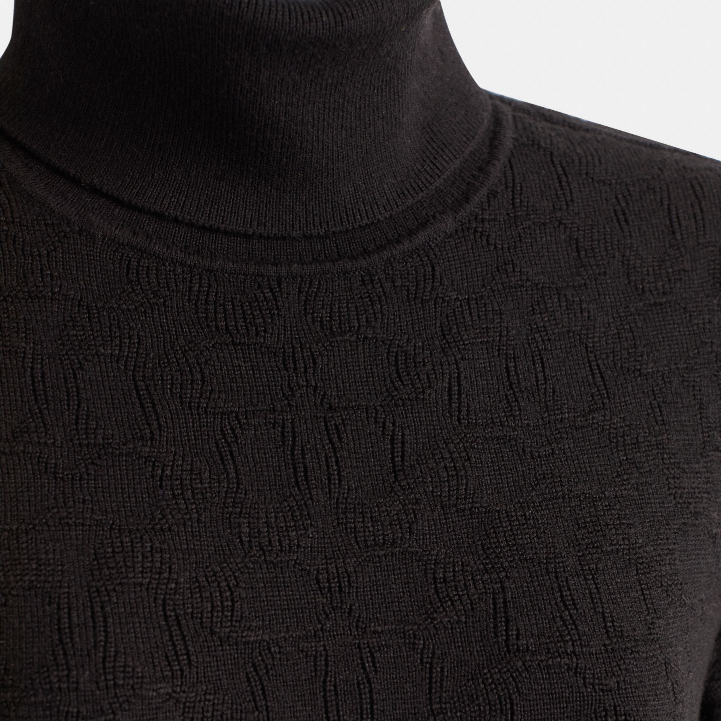 Мужское платье Coach Restored Signature Knit Turtleneck, цвет: Чёрный — фото 3