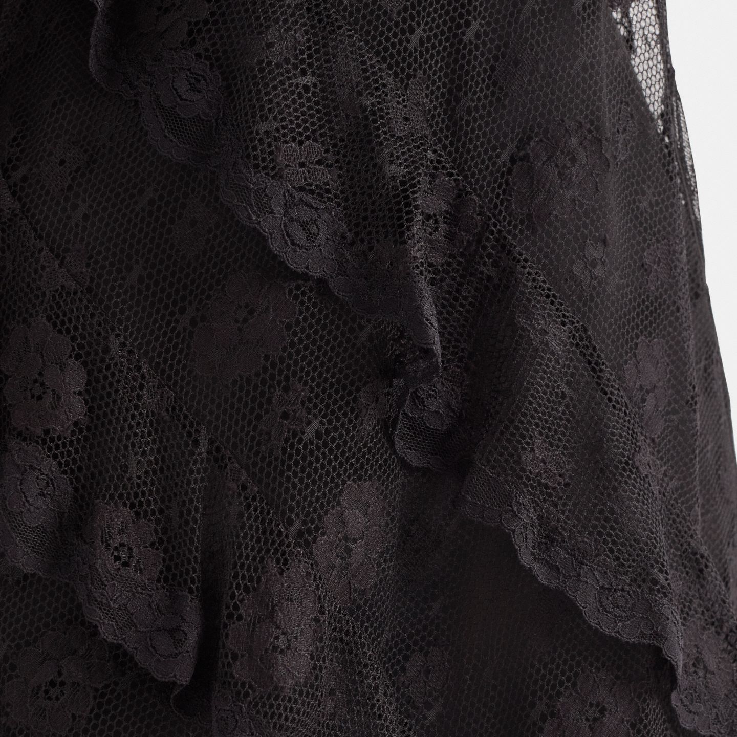 Женское платье Coach Restored All Over Lace Mini, цвет: Чёрный — фото 3