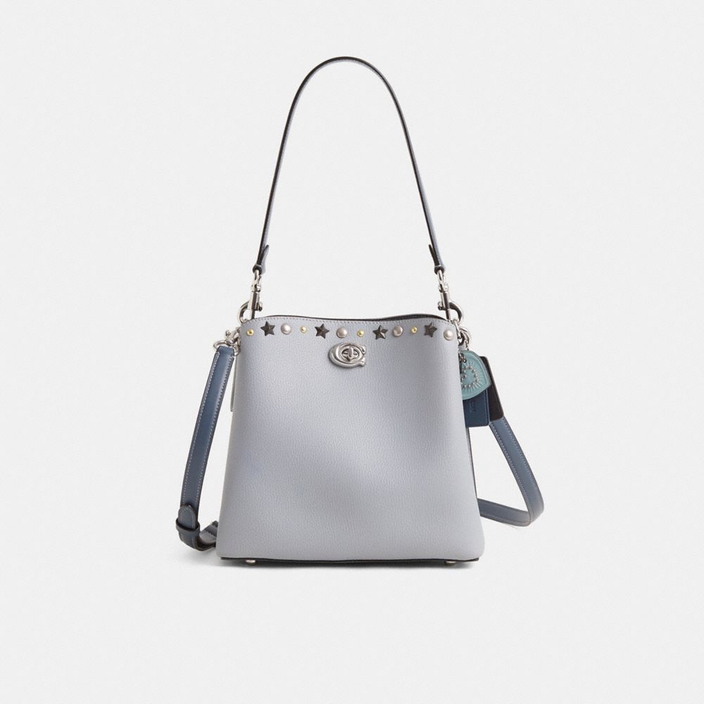 COACH®,Custom Willow Bucket Bag In Colorblock,,Front View