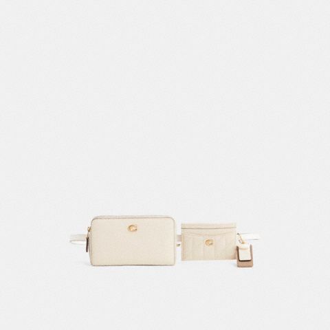 Женская сумка Coach Custom Belt Creation, цвет: Латунный / Меловой