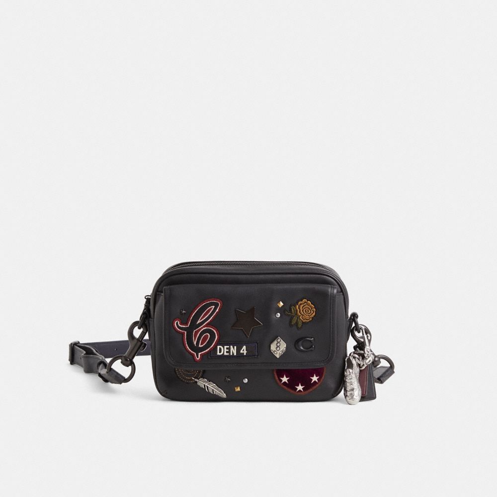 COACH®,Custom Charter Flap Crossbody Bag 24,,Front View