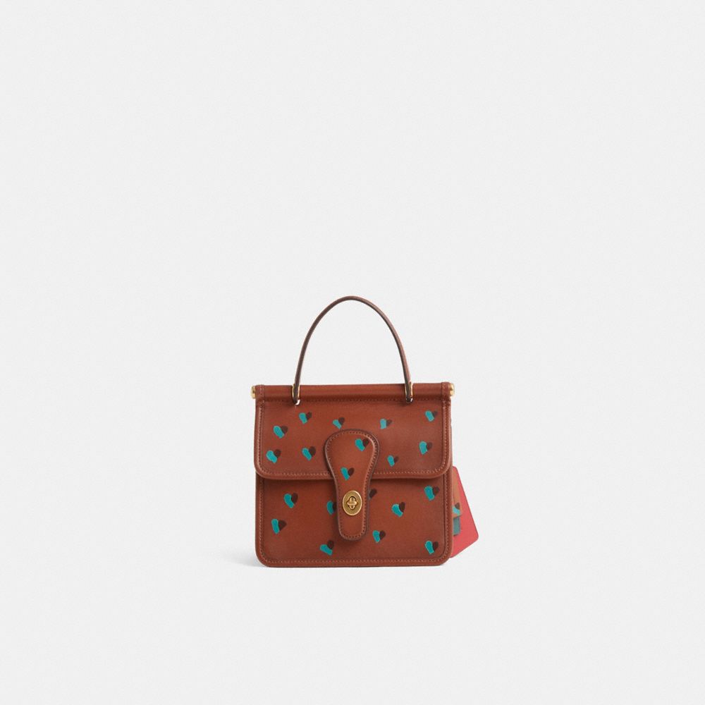 COACH®,Custom Willis Top Handle 18 Bag,,Front View