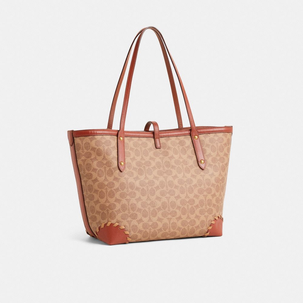 Custom Market Tote In Signature Canvas
