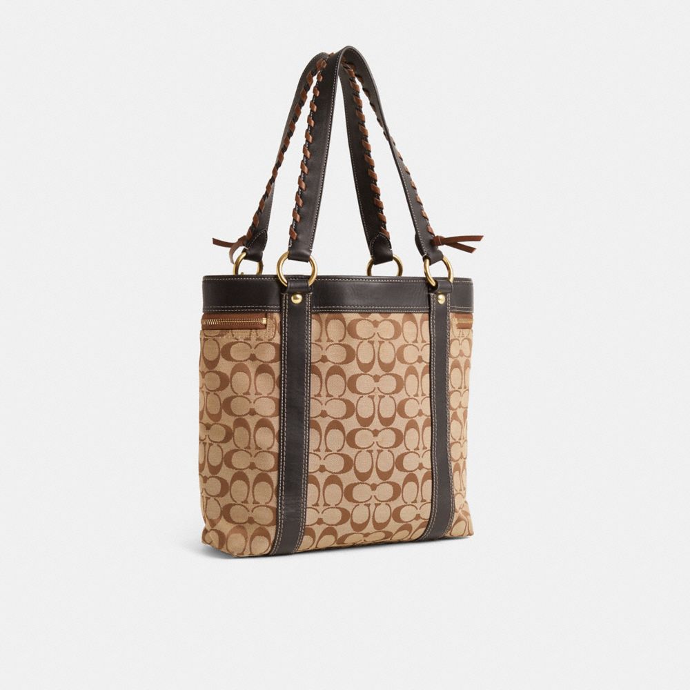 バッグ COACH Legacy Signature Tote Suede Beige Custom Legacy Signature Tote | COACH®