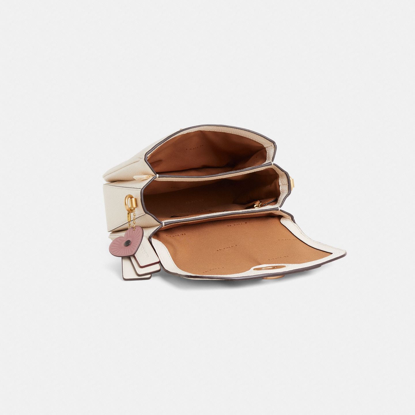 Женская сумка Coach Custom Cassie Crossbody Bag 19, цвет: Латунный / Меловой — фото 3