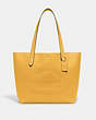 COACH®,MADE IN NEW YORK TOTE,Pebble Leather,Large,Brass/Honeycomb,Front View
