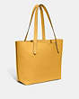 COACH®,MADE IN NEW YORK TOTE,Pebble Leather,Large,Brass/Honeycomb,Angle View