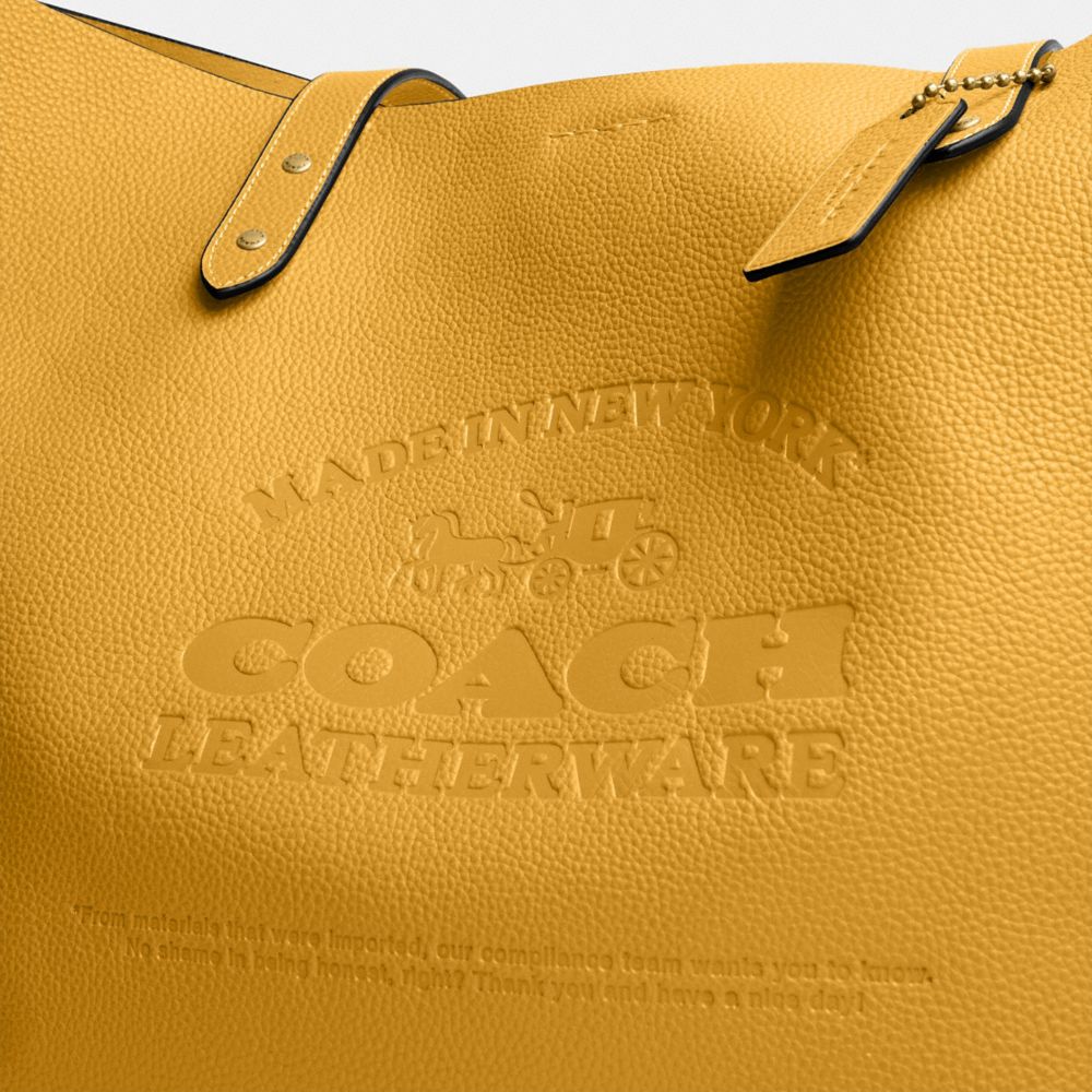 Coach Bag Small gold yellow orange coach bag