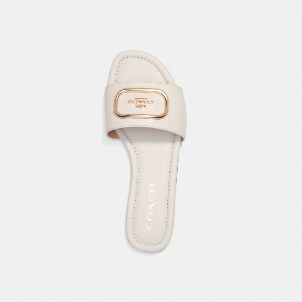 COACH®,EVY SANDAL,Chalk,Inside View,Top View