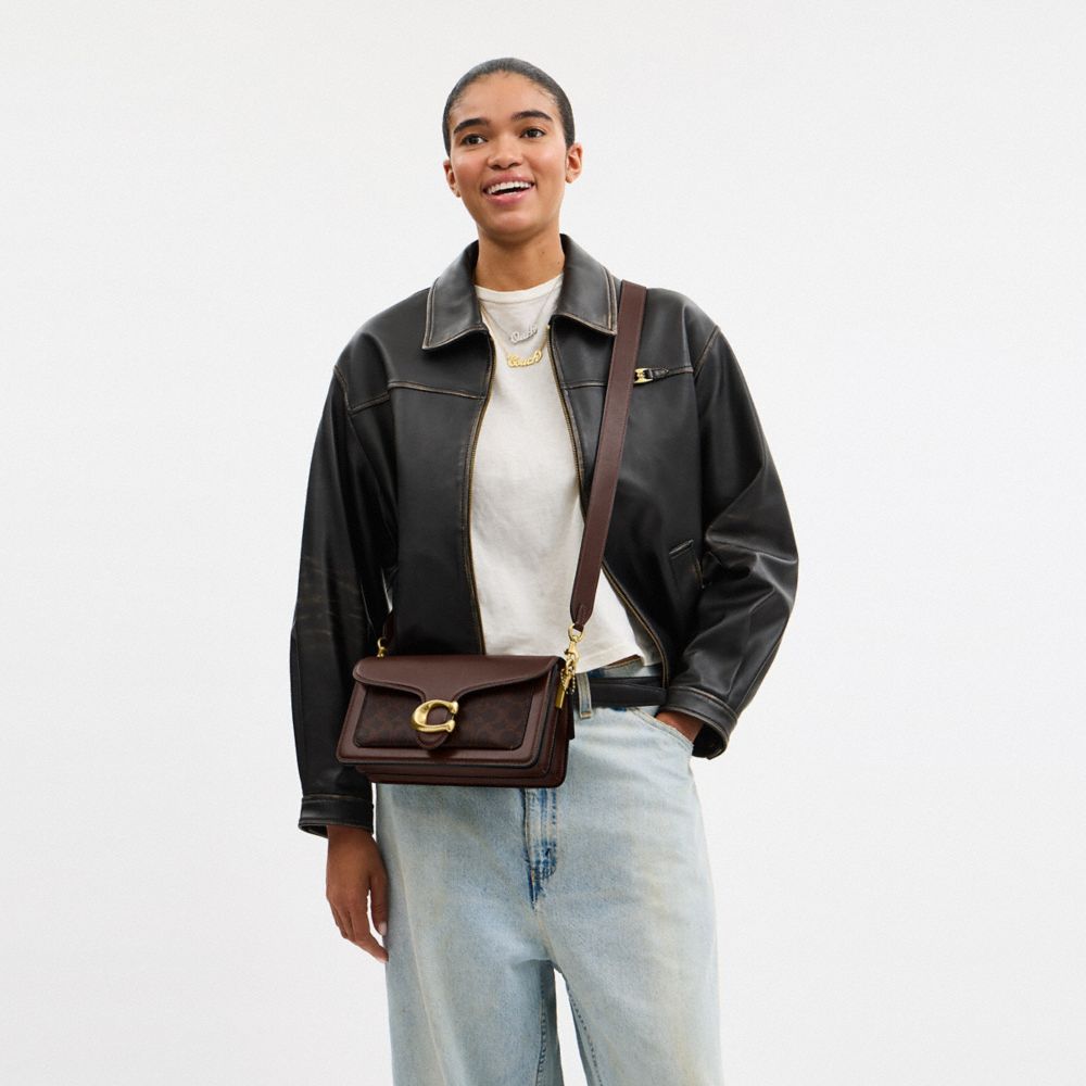 Coach Tabby Shoulder Bag 20 In Signature Canvas In Multi