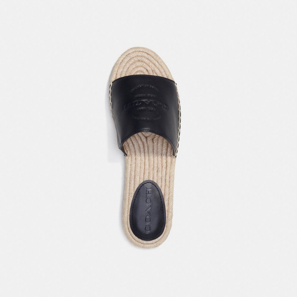 COACH®,CAILIN ESPADRILLE,Black,Inside View,Top View