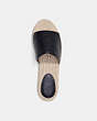 COACH®,CAILIN ESPADRILLE,Leather,Black,Inside View,Top View