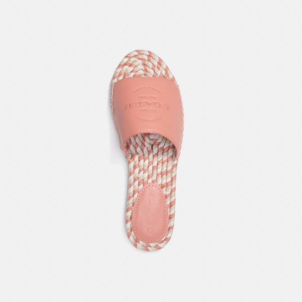 COACH®,CAILIN ESPADRILLE,Light Coral,Inside View,Top View