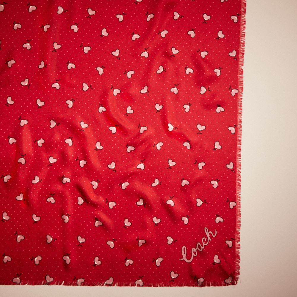 Restored Valentine's Day Silk Square Scarf