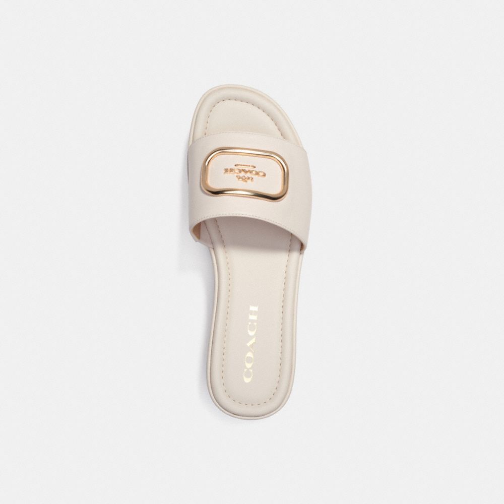 COACH®,ELOISE SANDAL,Chalk,Inside View,Top View