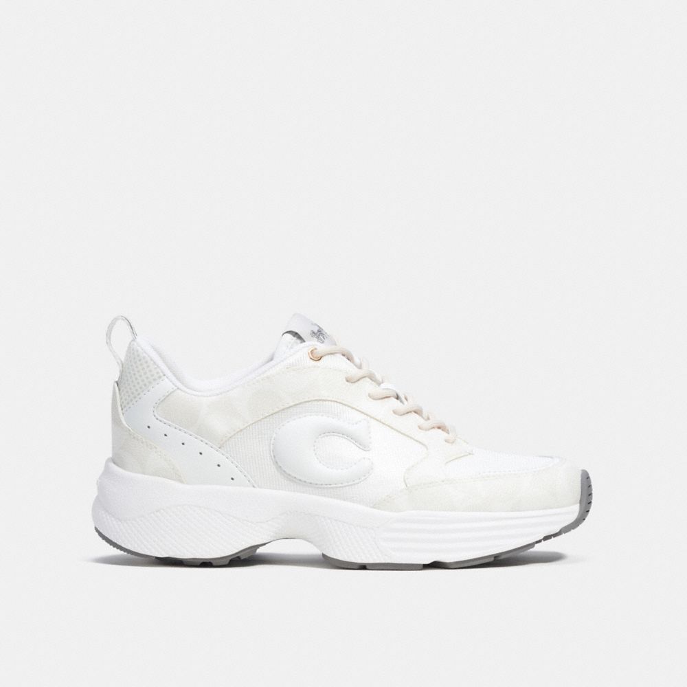 Coach Men's Tech Running Style Trainers - Optic White