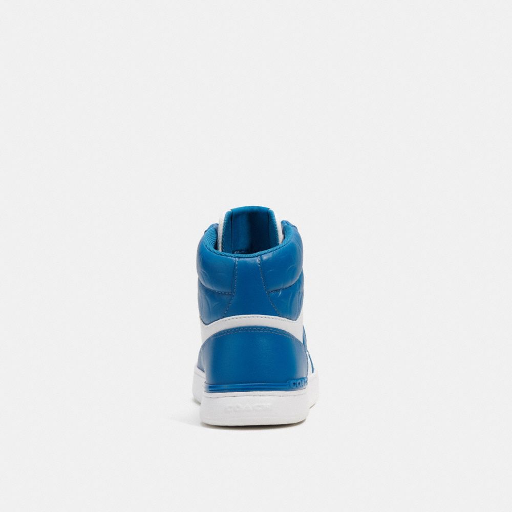 COACH®,Clip Court High Top Sneaker In Signature,,Alternate View