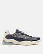 COACH®,CITYSOLE RUNNER IN SIGNATURE JACQUARD,Midnight Navy,Angle View