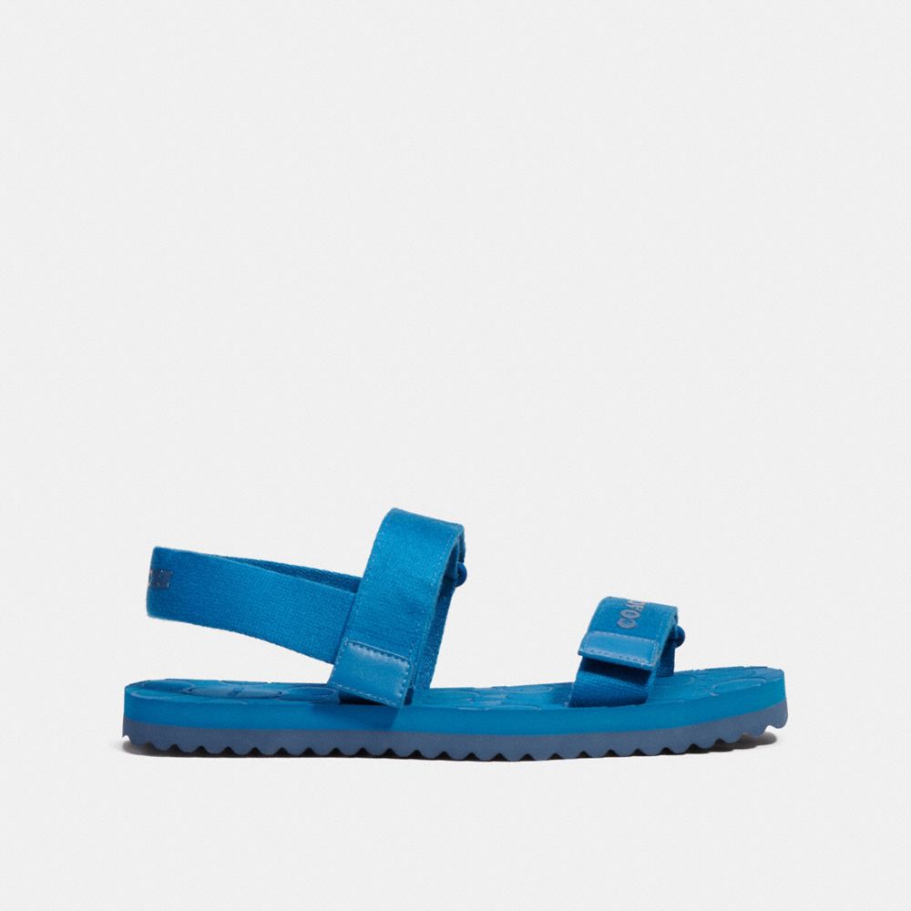 COACH®,SPORT SANDAL,Blue Jay,Angle View