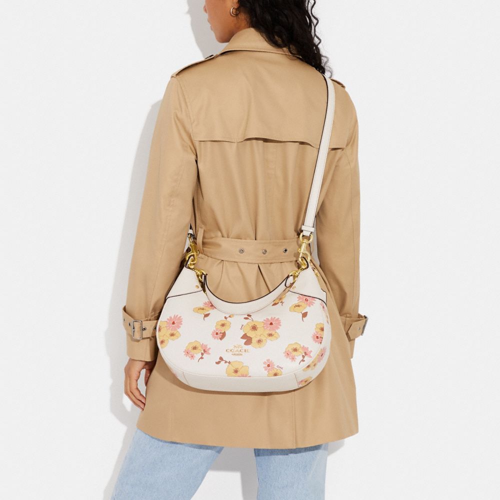 COACH®,Mara Hobo With Floral Cluster Print,,Detail View