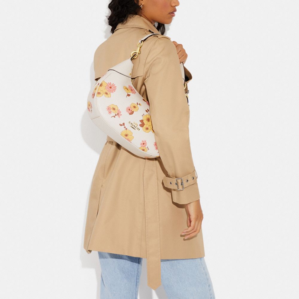 COACH®,Mara Hobo With Floral Cluster Print,,Detail View