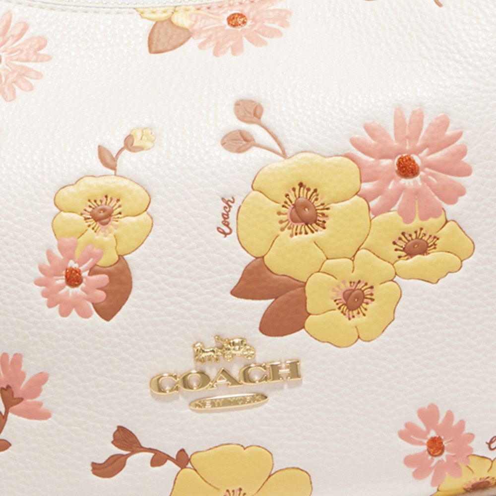 COACH®,Mara Hobo With Floral Cluster Print,,Detail View