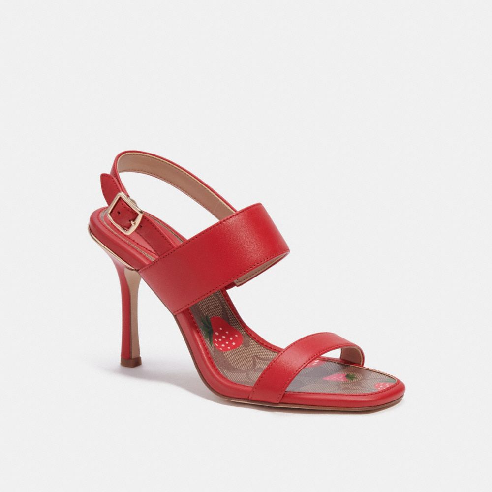 Coach red hot sale sandals