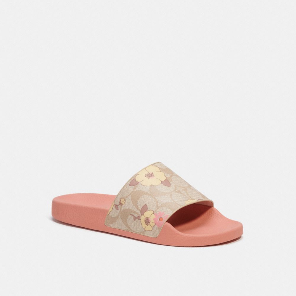 COACH Uli Sport Slide In Signature Canvas With Floral Print