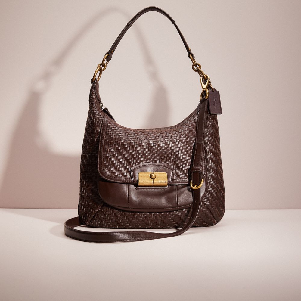 COACH Restored Kristin Woven Leather Hobo