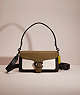 COACH®,RESTORED TABBY SHOULDER BAG 26 IN COLORBLOCK,Polished Pebble Leather,Medium,Pewter/Kelp Multi,Front View