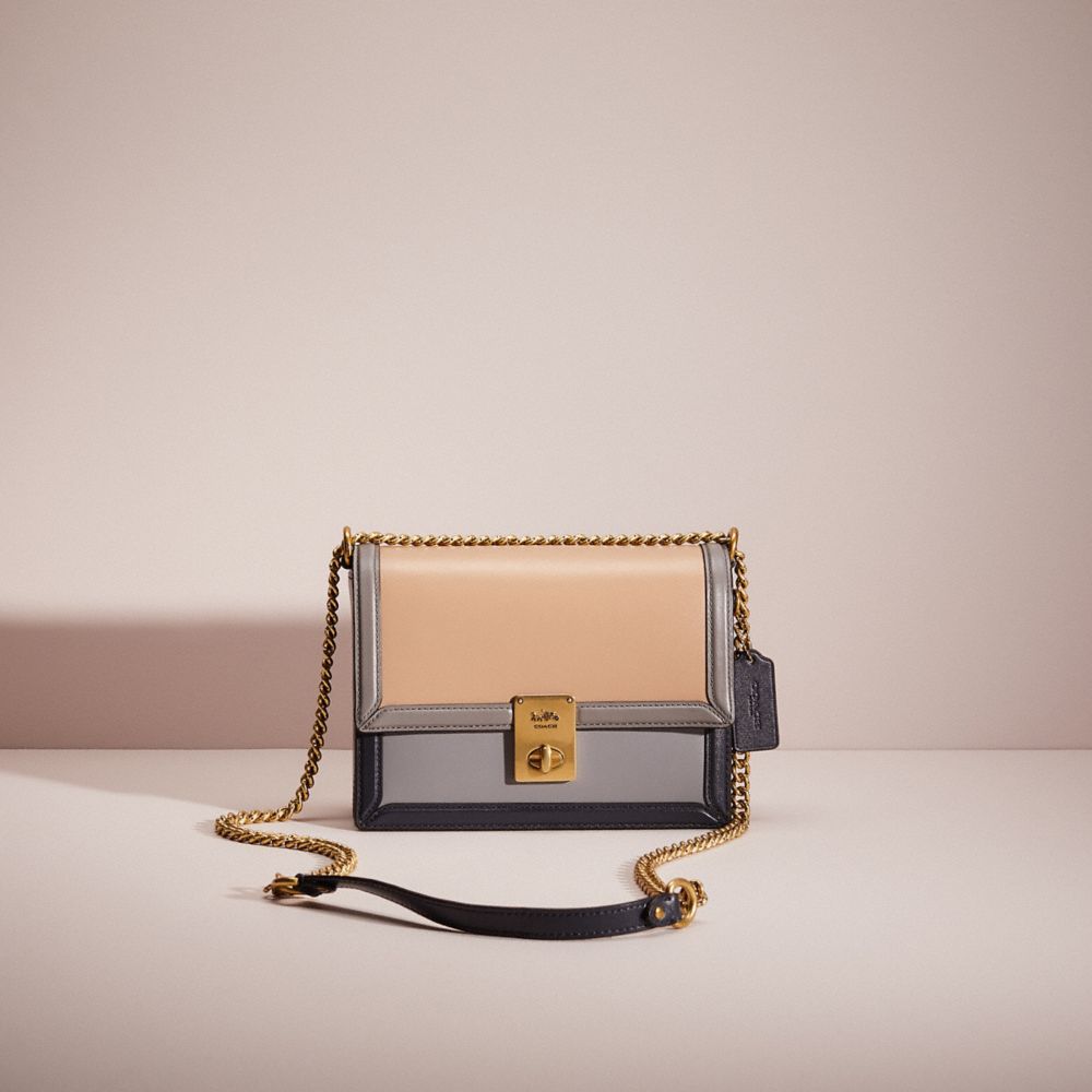 Coach hutton shoulder 2024 bag in colorblock