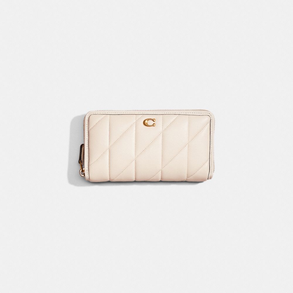 COACH RESTORED ACCORDION ZIP WALLET WITH PILLOW QUILTING 