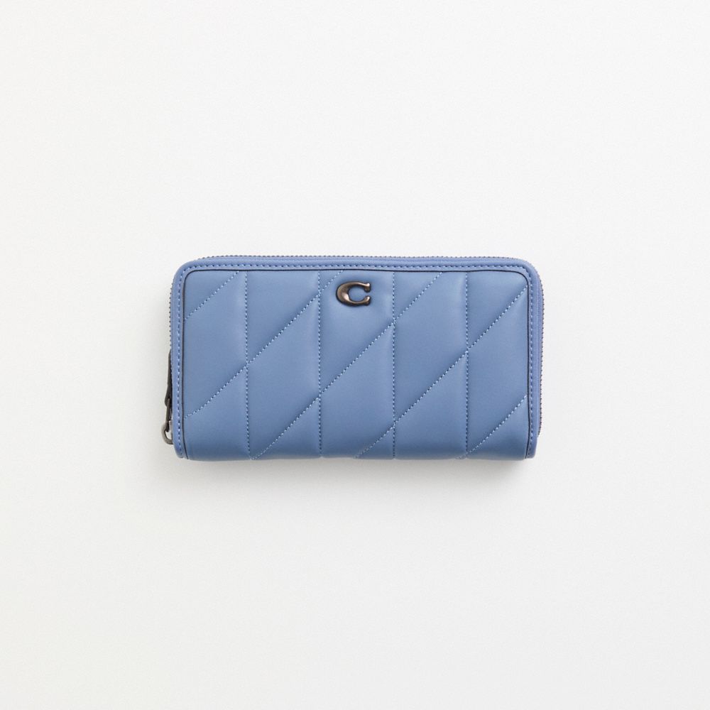 COACH RESTORED ACCORDION ZIP WALLET WITH PILLOW QUILTING 