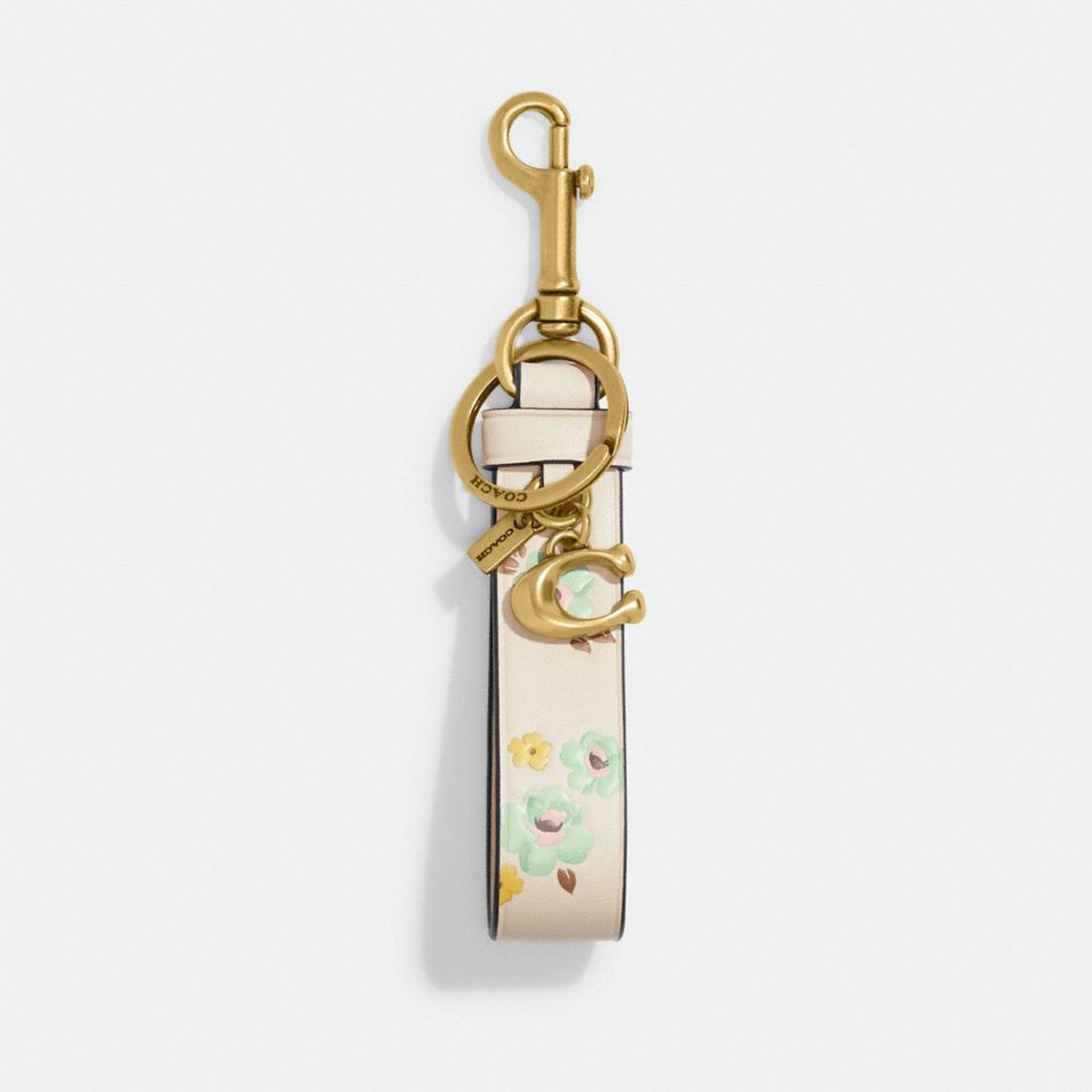 COACH®  Loop Bag Charm With Floral Print