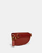 COACH®,BETHANY BELT BAG IN SIGNATURE CANVAS,Refined Calf Leather,Mini,Brass/Tan/Rust,Angle View