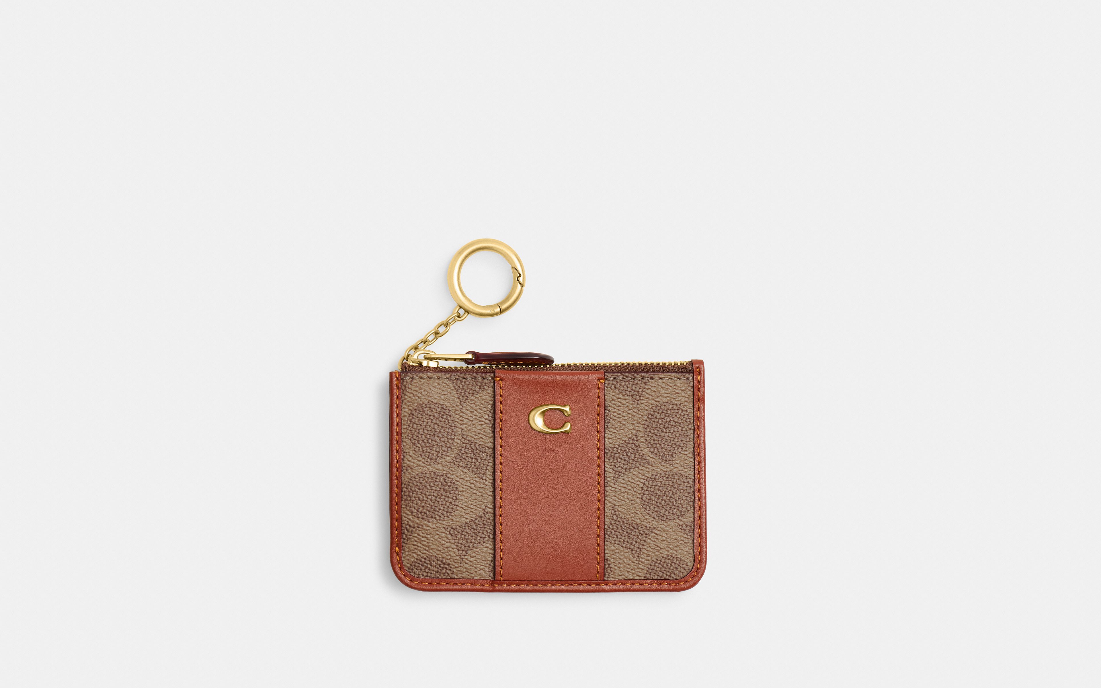 Essential Mini Id Card Case In Signature Canvas