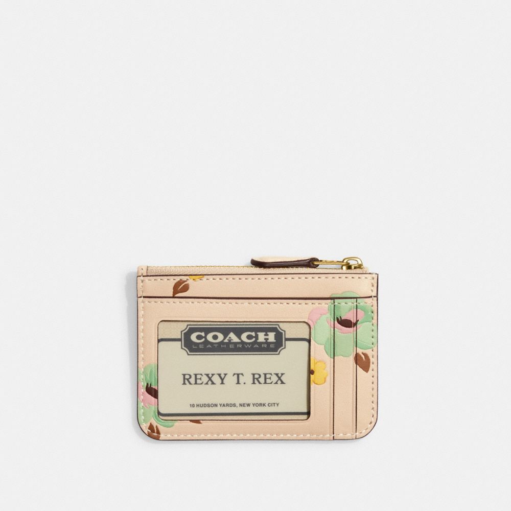 COACH® | Mini Skinny Id Case With Floral Print