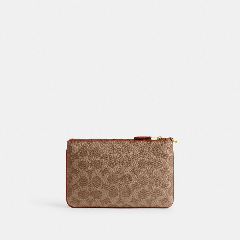 Coach Essential Small Wristlet In Signature Canvas In Multi
