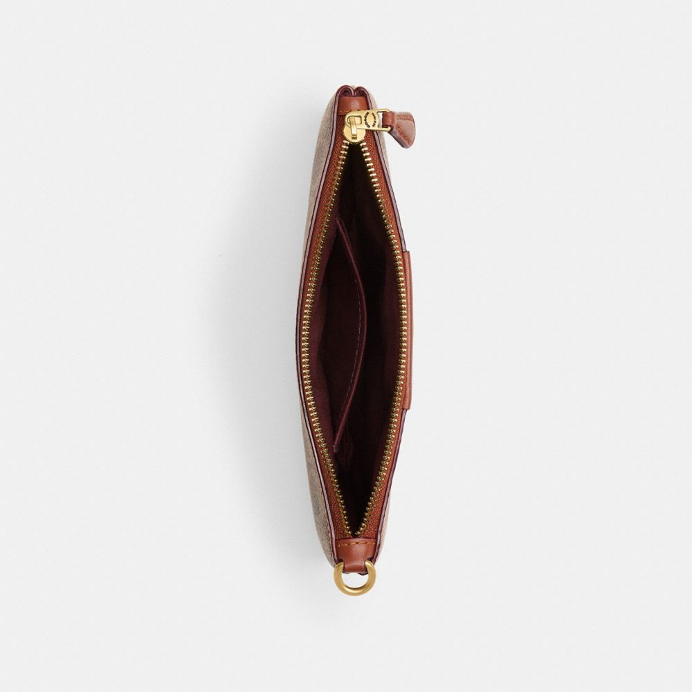 Coach Essential Small Wristlet In Signature Canvas In Multi