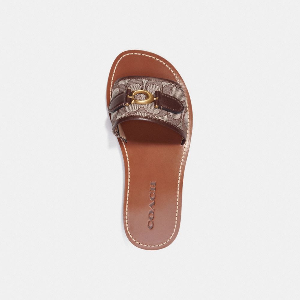 COACH® Outlet | Ina Sandal In Signature Jacquard