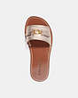COACH®,INA SANDAL,Platinum Champagne,Inside View,Top View