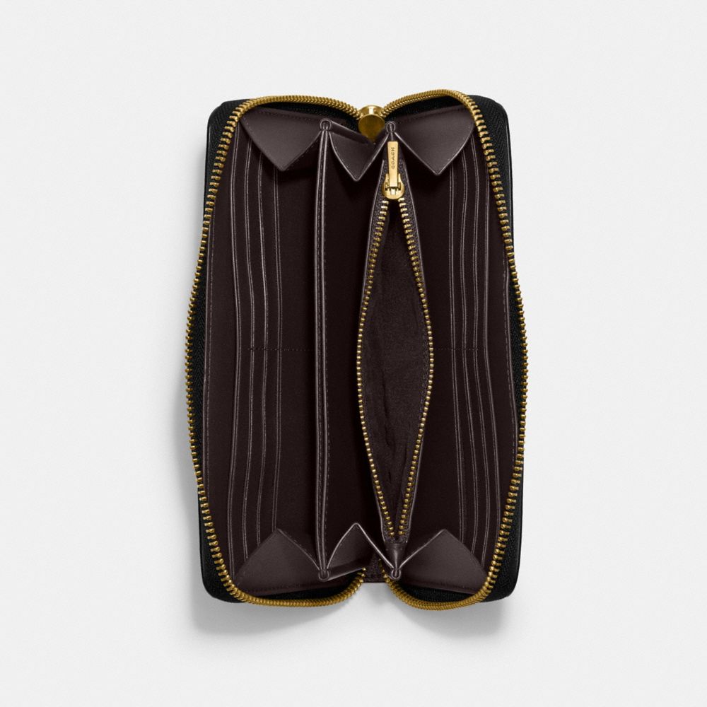 COACH®,アコーディオン ジップ ウォレット・ホース アンド キャリッジ プリント,長財布,