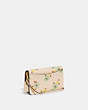COACH®,HAYDEN CROSSBODY WITH FLORAL PRINT,Refined Calf Leather,Mini,Floral,Brass/Ivory Multi,Angle View