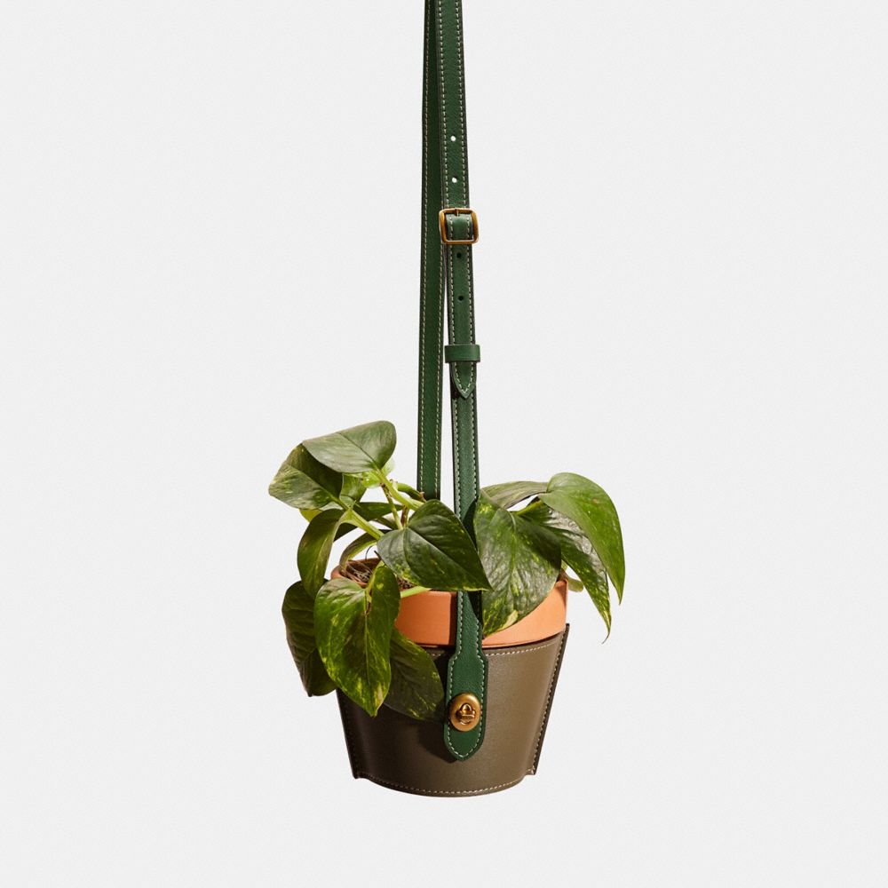 Remade Hanging Plant Pot Holder | COACH®