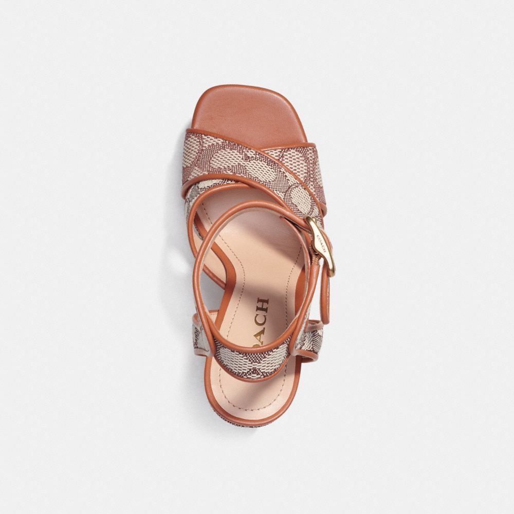 Coach Outlet Nelly Sandal In Signature Jacquard