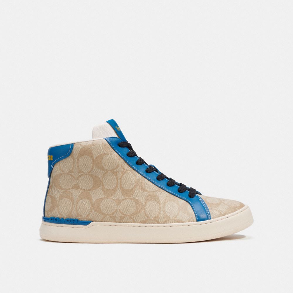 COACH®  Clip High Top Sneaker In Signature Canvas