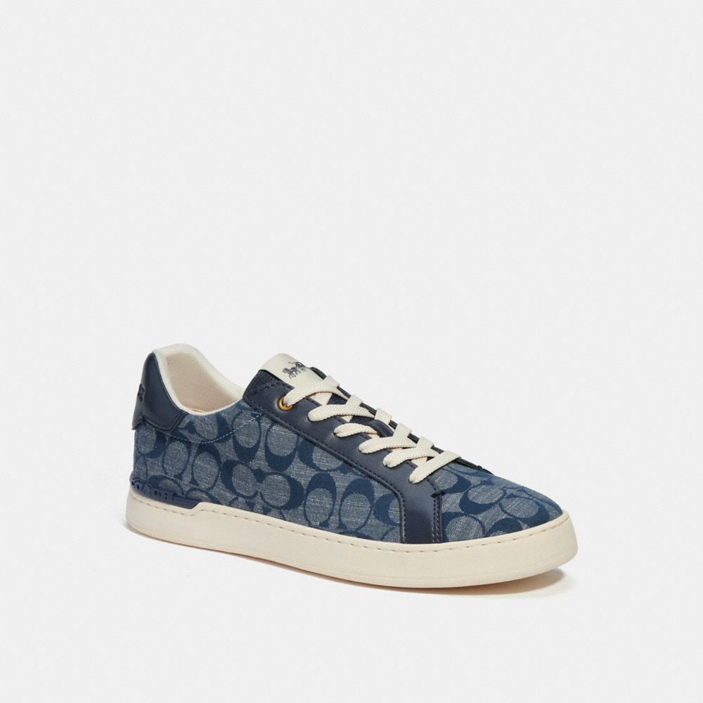 COACH® | Clip Low Top Sneaker In Signature Chambray