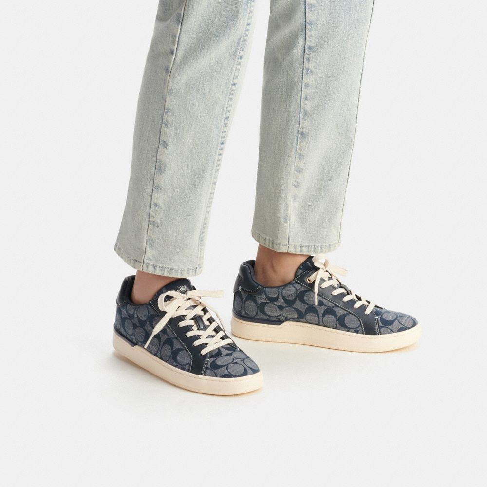 COACH®  Lowline Low Top Sneaker In Signature Chambray